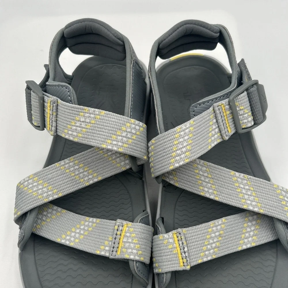 NEW Kuru Women's Current Sandal, Gray, Soft Yellow,Walking,Hiking, SZ: 8 M, NWOB - Picture 13 of 15